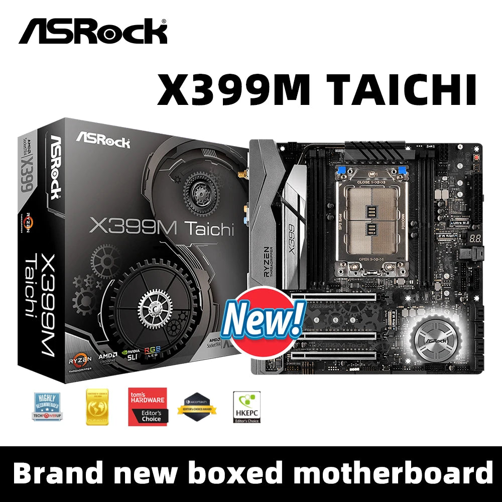 ASROCK New X399M Taichi Motherboard Suppor TR 2990WX 2970WX 2920X