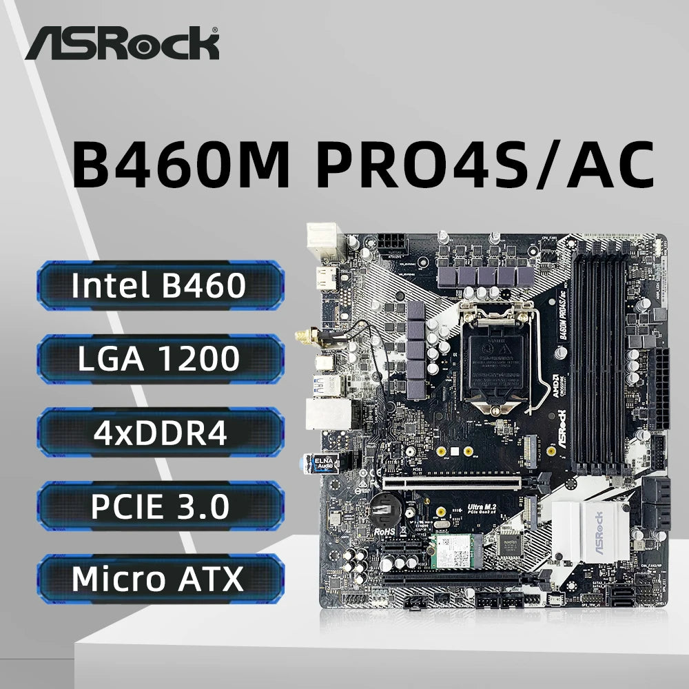 Asrock b460M pro4 motherboard sold