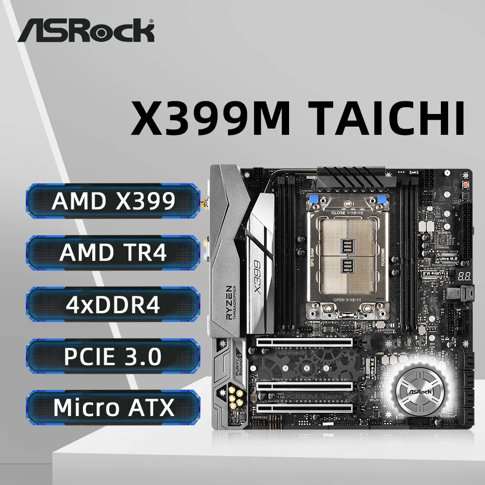 Asrock X399m Taichi X399 Micro Atx ASRock X399M Taichi Motherboard