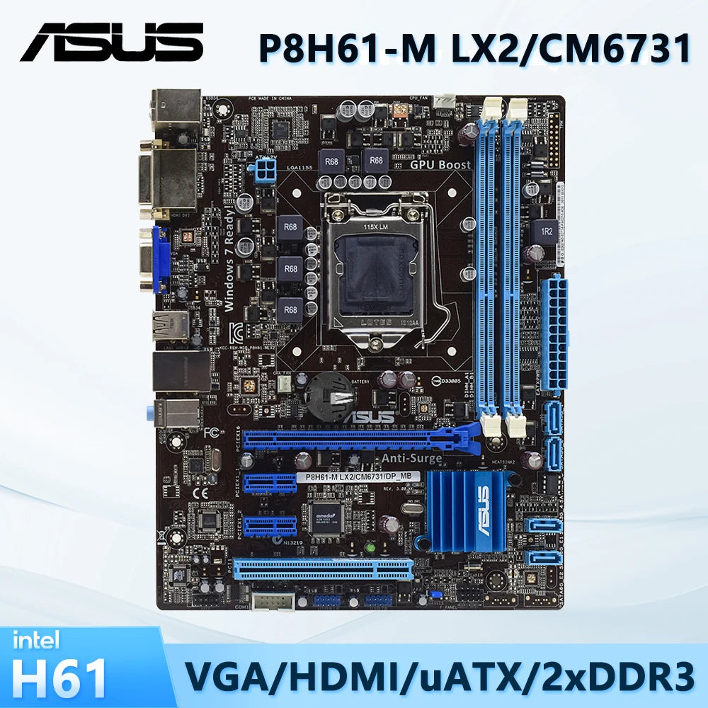 P8h61 I H61 Asus Mobo ASUS P8H61-M LX Plus Motherboard P8H61-M LX PLUS