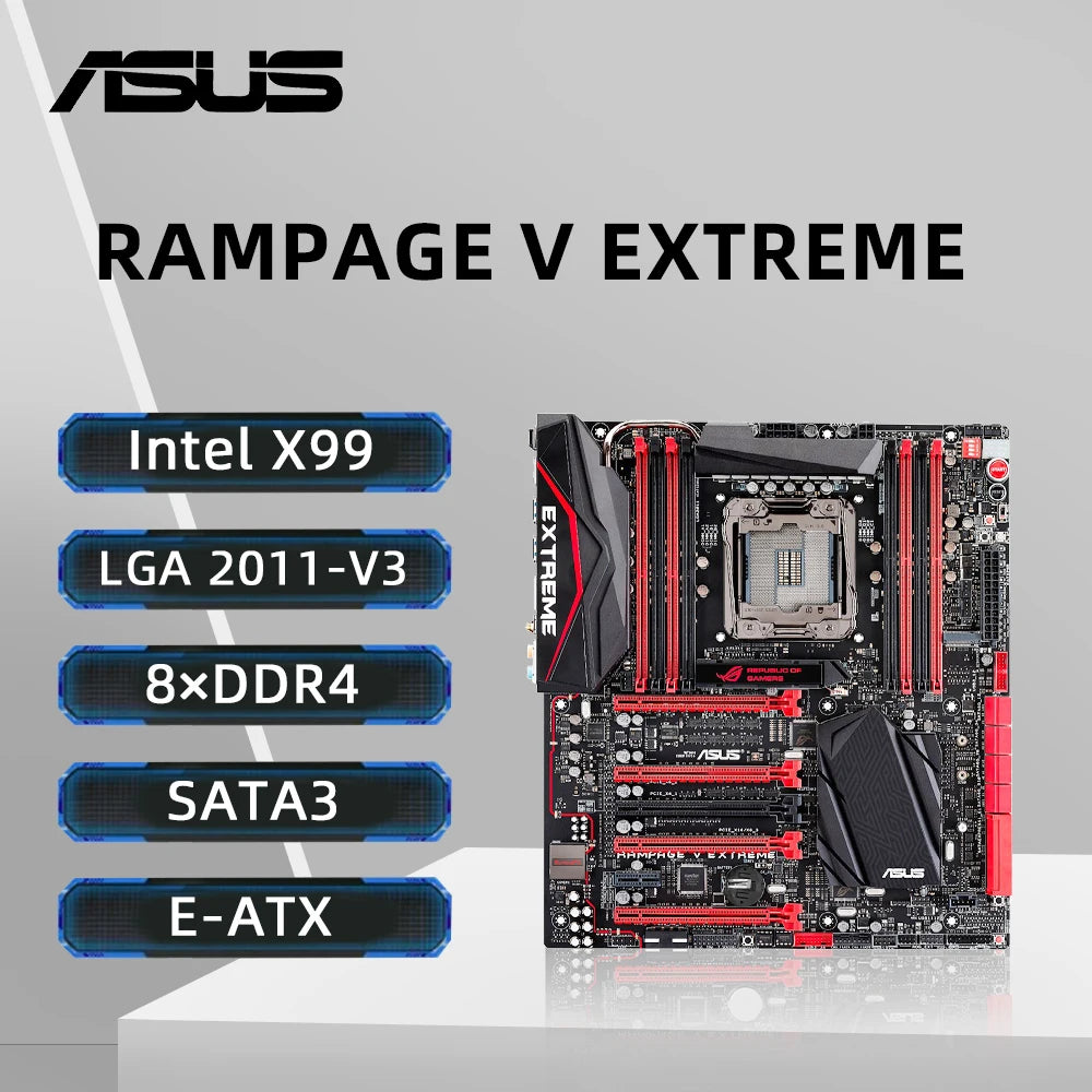 ASUS X99 マザーボード(6800K CPU、メモリ8GB×4付き) ASUS X99