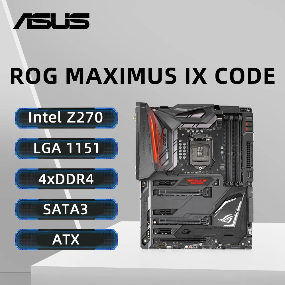 Lga1151 Asus Maximus Ix Code Ix Code Hero Ix Motherboard Asus Rog
