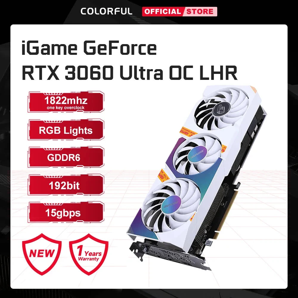 Colorful iGame GeForce RTX 3060 12GB Ultra Gaming Graphics Card