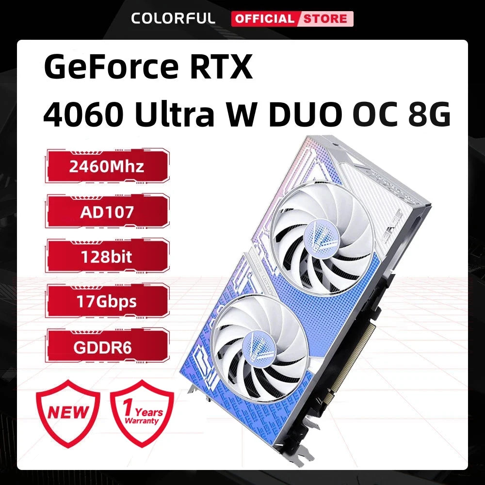 Colorful iGame GeForce RTX 4060 NB OC 8GB-V Ultra W OC GDDR6