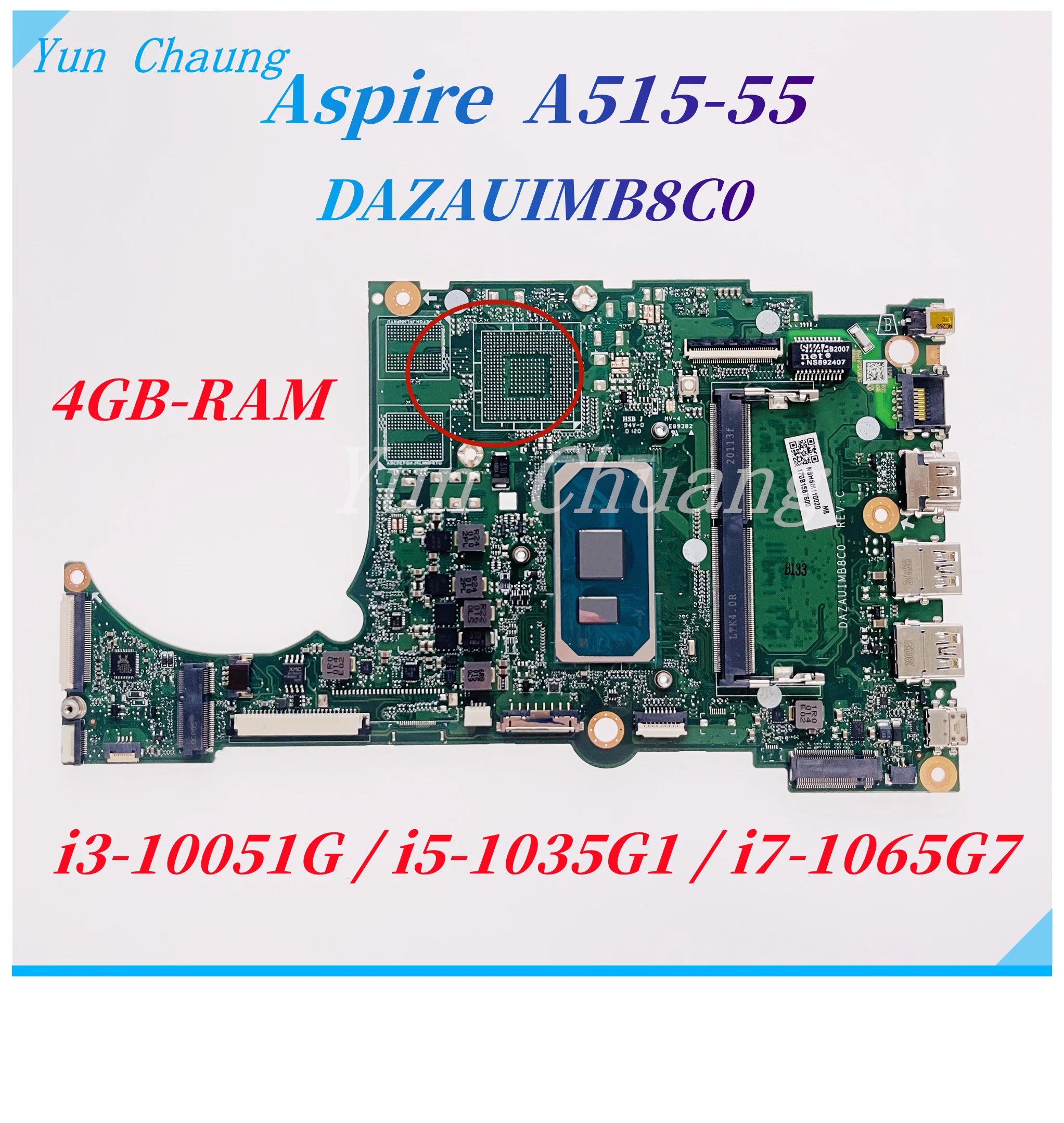 Placa Mãe Acer Aspire A515-55g Core I5-1035g1 Rev.c Nvídia à venda em Placa Mãe Acer Aspire A515-55g Core I5-1035g1 Rev.c Nvídia à venda em