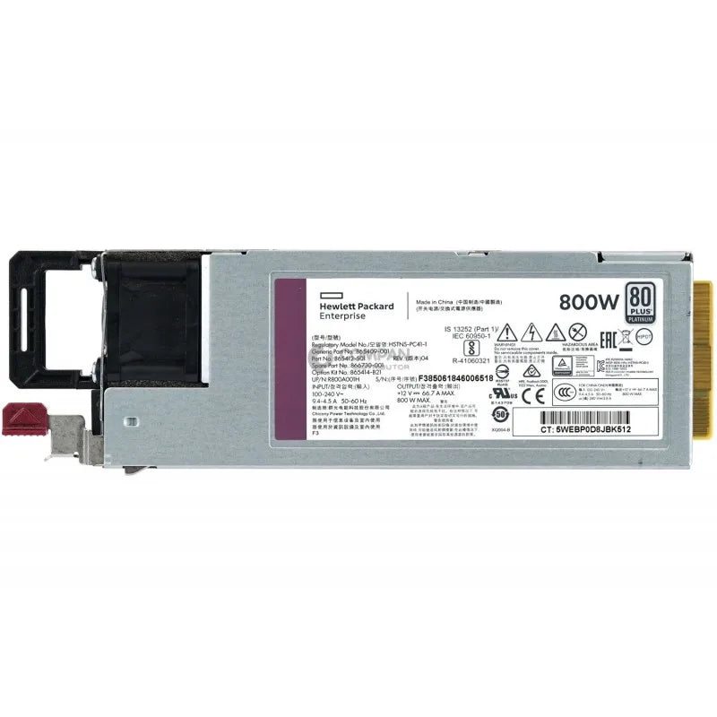 HP PSU 800W HSTNS-PL41-1 In 9.4-4.5A 12V 66.7A 865412-202 P39385-001