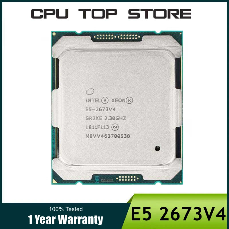 Intel Xeon E5-2673 V4 SR2KE 2.30GHz 20-Core 50MB LGA2011-3 Server CPU - Used, Works Perfectly