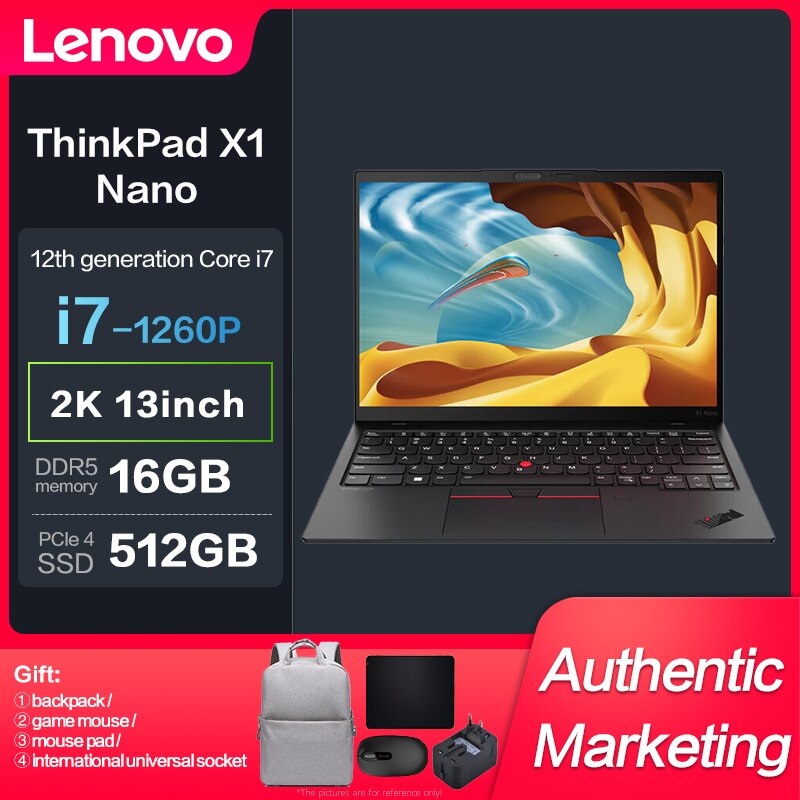 New ThinkPad X1 Nano Intel I7-1260P 16GB 512GBSSD 2K 13inch New ThinkPad X1 Nano Intel I7-1260P 16GB 512GBSSD 2K 13inch