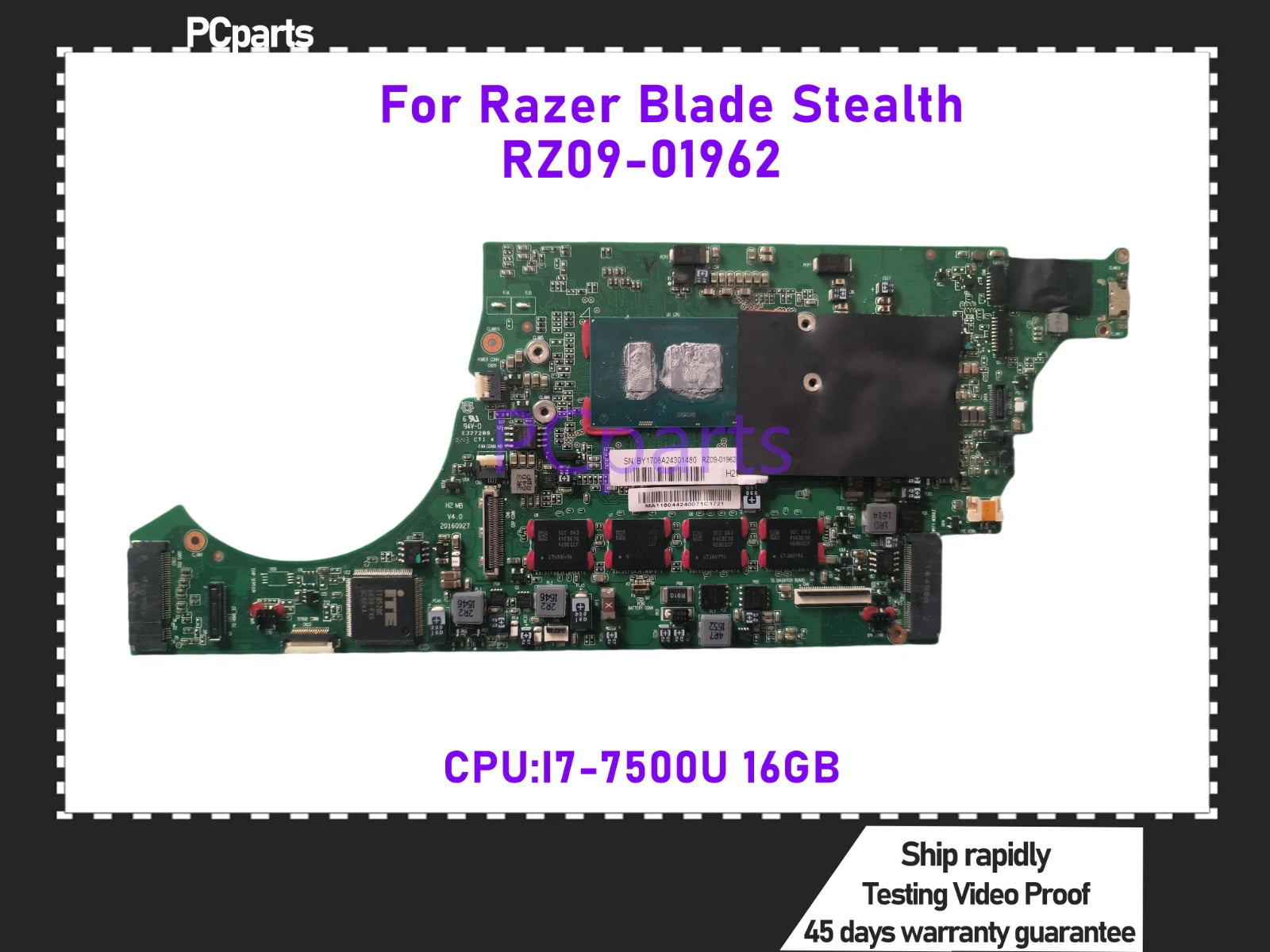 Ventilateur Processeur Gauche Pour Razer Blade Stealth 13 - RZ09-0281, RZ09-03102, Etc. - 4 Broches