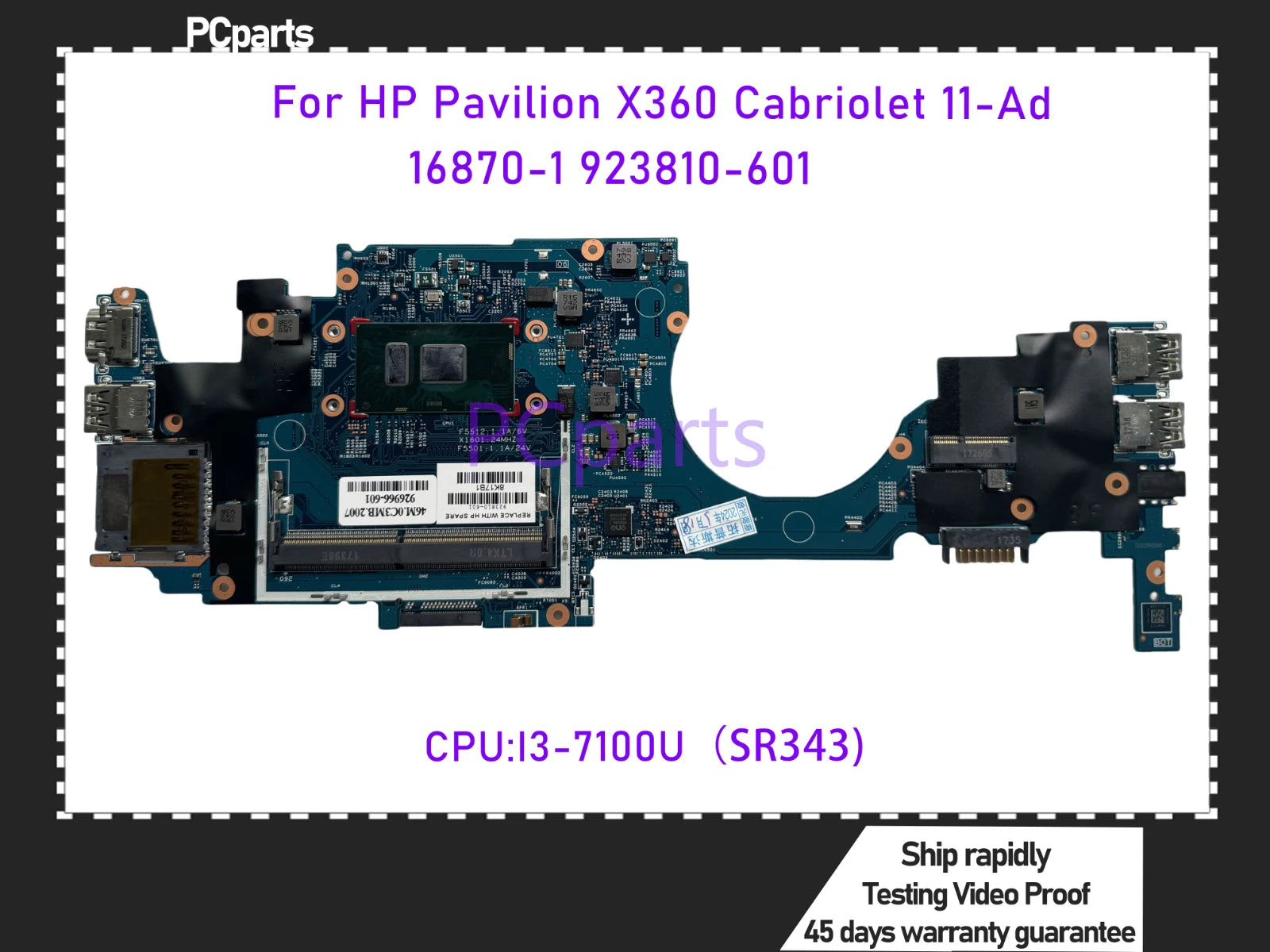 HP Pavilion SSD128GB+HDD1TB,メモリ8GB,Win11 PCparts Refurbished 16870-1 For HP Pavilion X360 Cabriolet 11-Ad