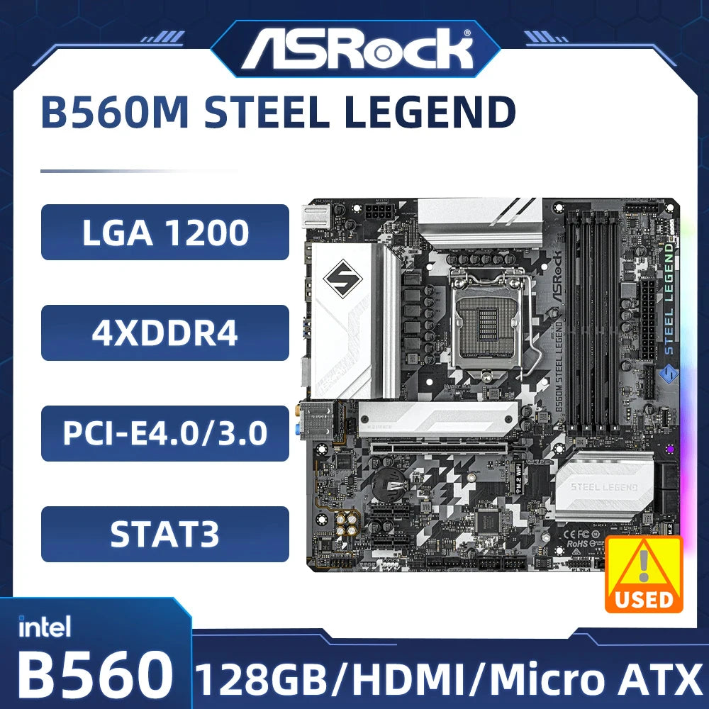 StoneTaskin ASROCK B560M STEEL LEGEND Motherboard intel B560 LGA 1200