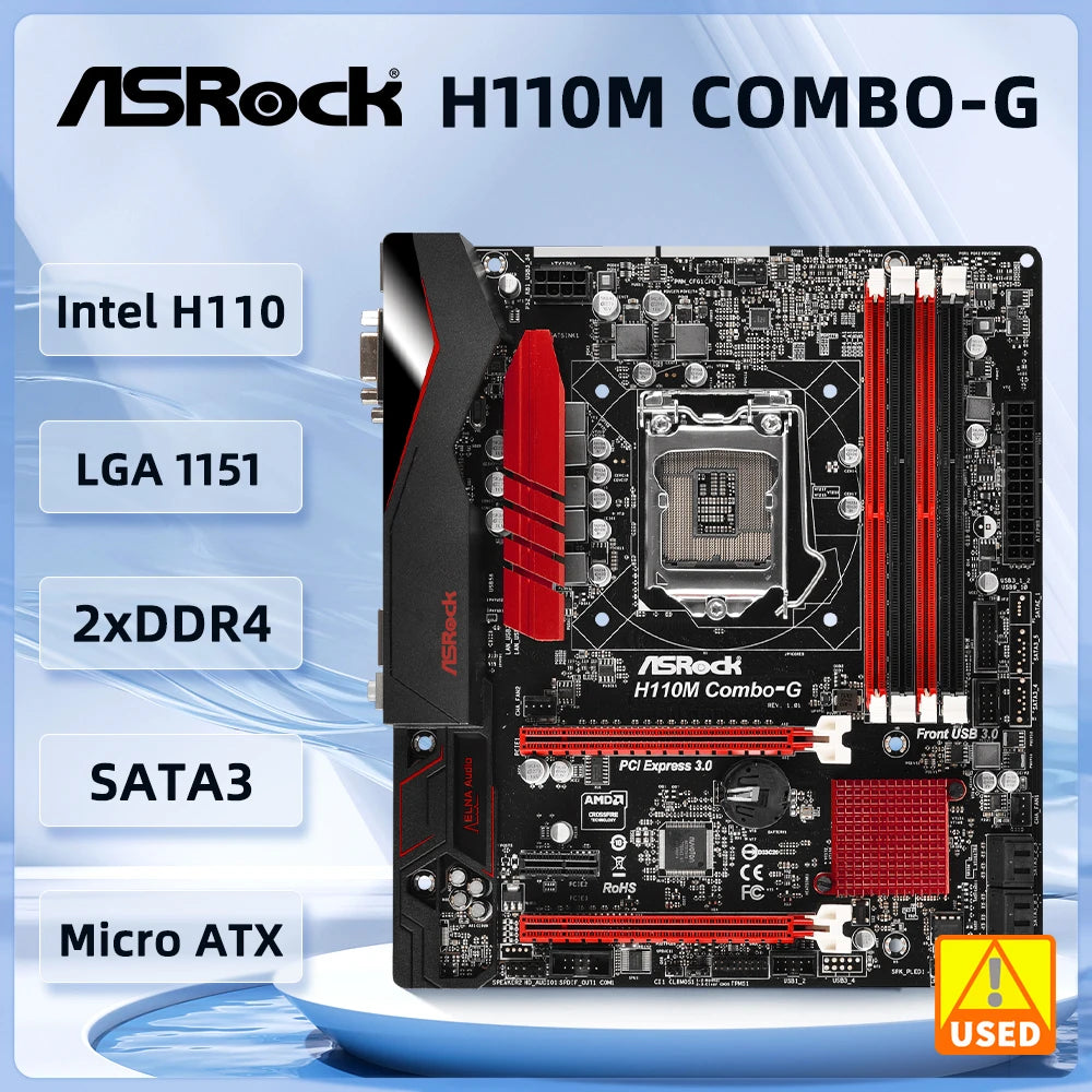 保証あり/ASRock製/ATXマザーボード H110 PRO BTC+/LGA1151 その２