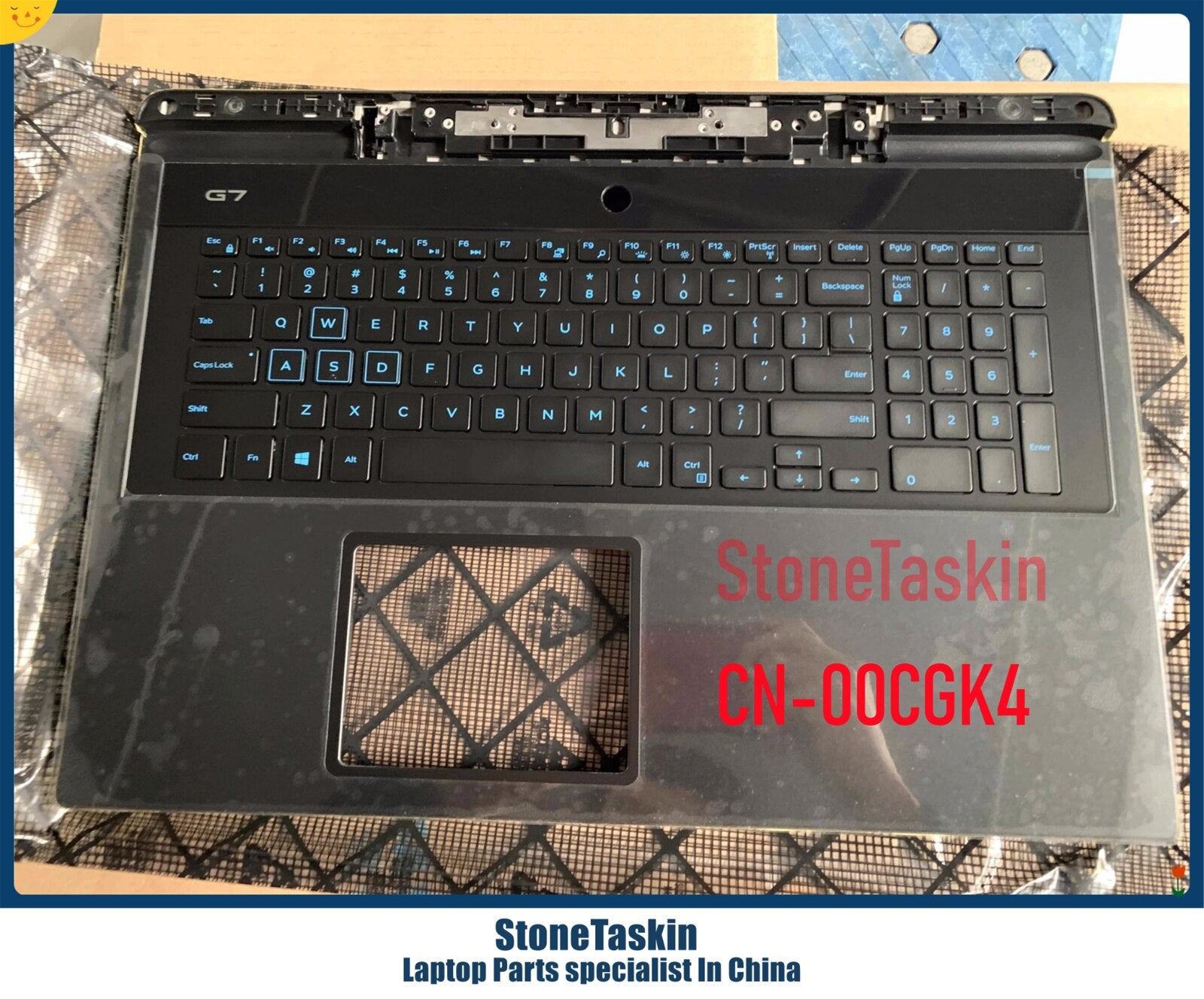 StoneTaskin CN-00CGK4 For Dell OEM G Series G7 7790 Palmrest Backlit Laptop  Keyboard Assembly 0CGK4 6WFHN New KB Upper Case