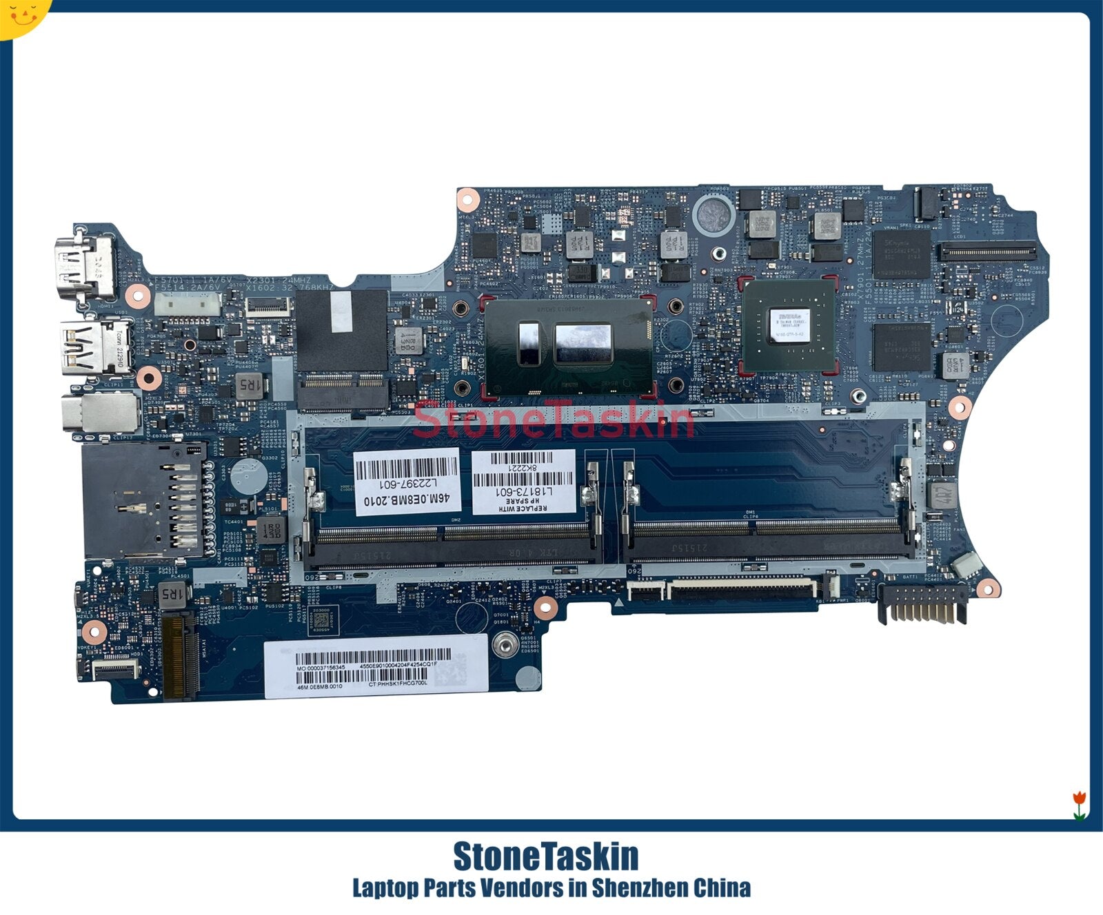 StoneTaskin For HP Pavilion x360 Convertible 14-CD Laptop Motherboard  L18173-601 L18157-601 L18159-601 17878-1B