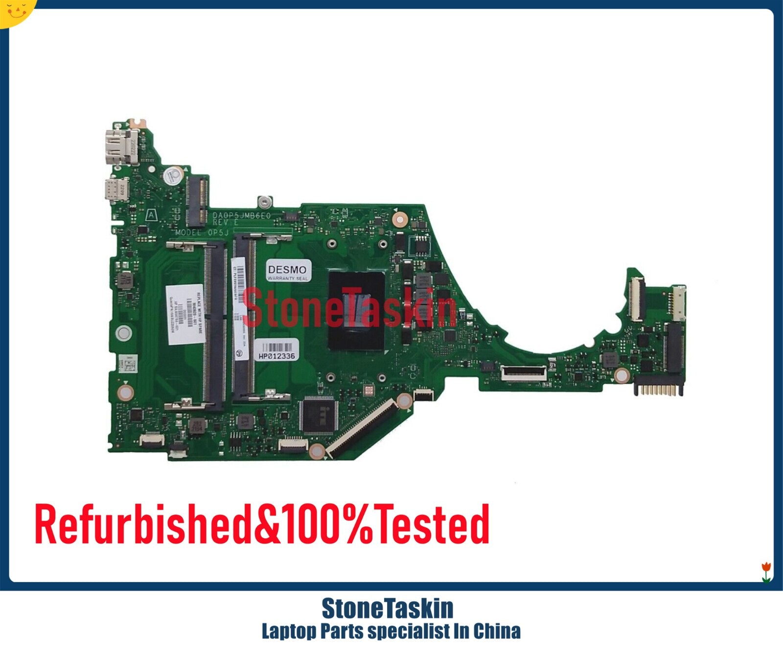 StoneTaskin M40928-601 For HP Pavilion 15S-EQ Laptop Motherboard  DA0P5JMB6E0 REV: E AMD RYZEN 5300U DDR4 Notebook Mainboard