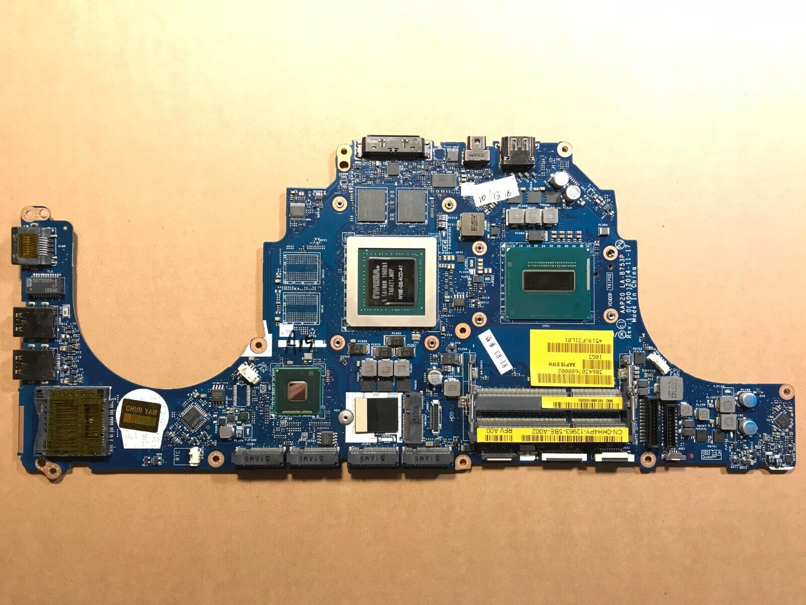 Dell Alienware M15 R2 Alienware M17 R2 Motherboard Alienware