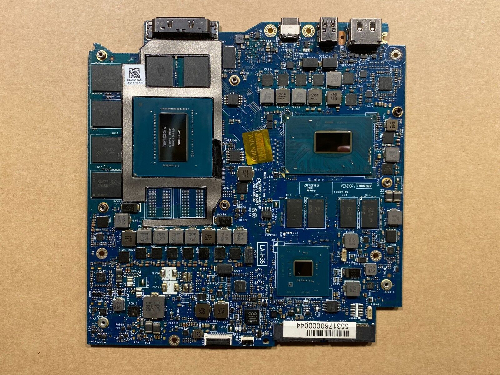 StoneTaskin High Quality Original Dell Alienware M17 M15 R2 Motherboar