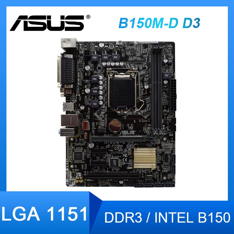 Intel B150 B150m Plus Asus Original LGA 1151 Asus B150M-A Desktop