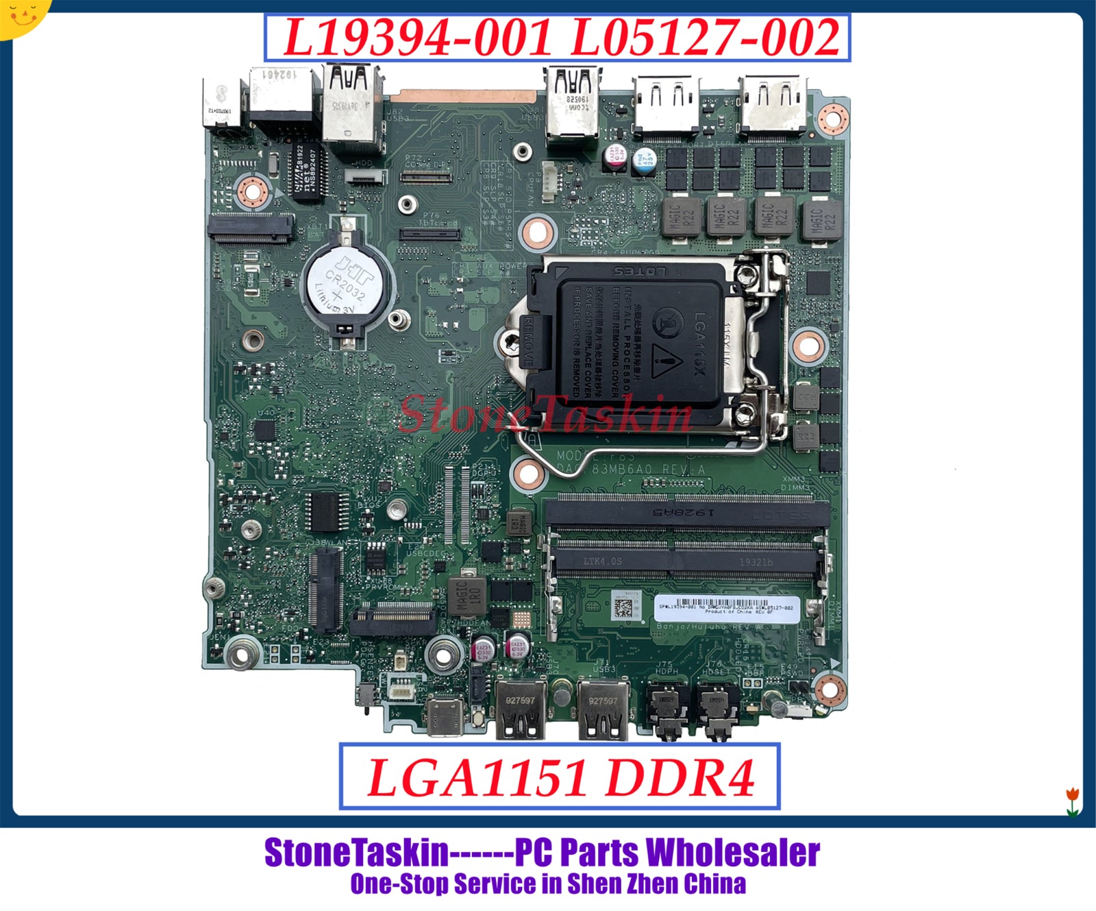 Stonetaskin L19394 001 L05127 002 For Hp Elitedesk 800 G4 Motherboard 1339