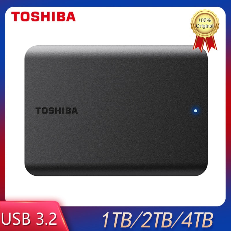 Toshiba Canvio Basics portable hard drive 4TB 2TB 1TB USB 3.2 Gen1