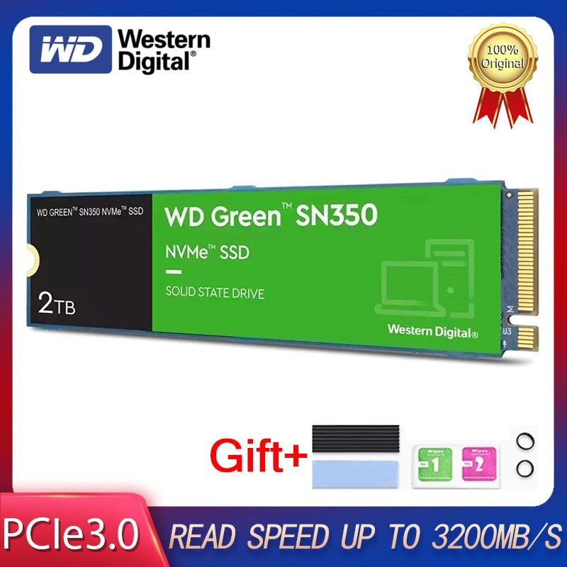 Western Digital WD Green SN350 NVMe M2 SSD PCIe 240GB 480GB 1T