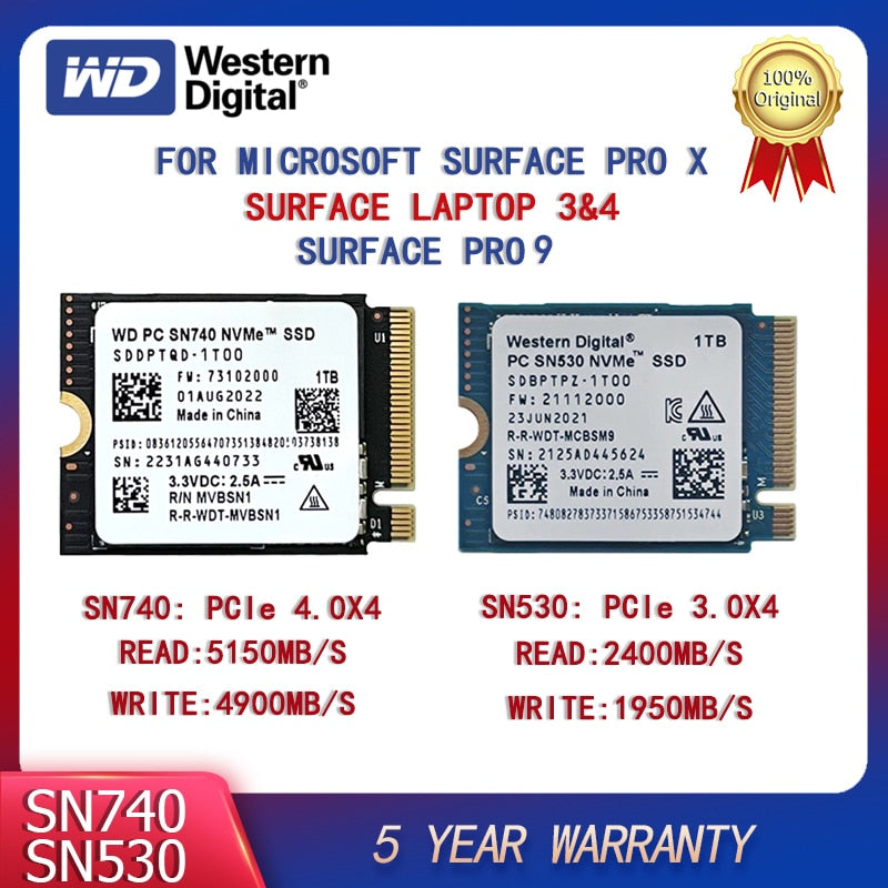  Western Digital 1TB SSD PC SN530 M.2 2230 PCIe Gen3 x4 NVMe  1024GB SDBPTPZ-1T00 : Electronics