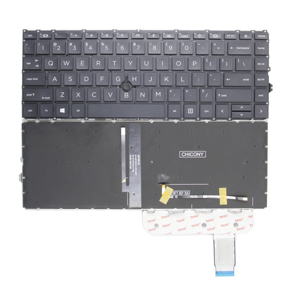 StoneTaskin 100% NEW US Keyboard For HP Elitebook 840 G7 840 G8 845 G7 845 G8 840 Aero G8 English Laptop Keyboard With Pointer Black