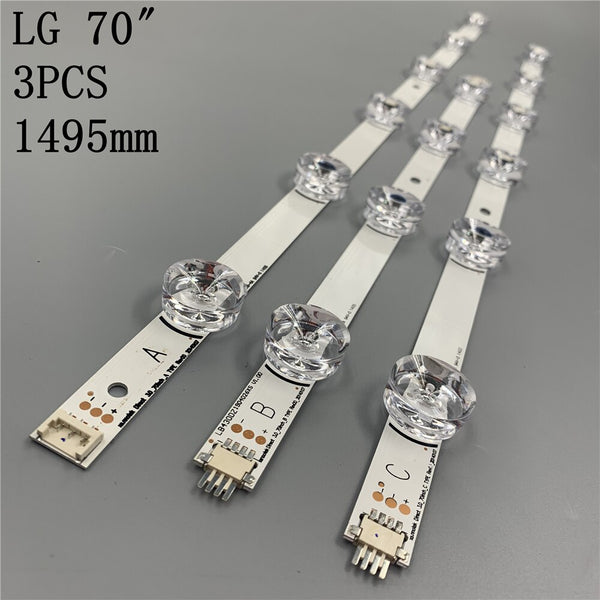 StoneTaskin 100% New 15pcs/Kit LED strips for LG 70 TV 70LB7100 UC 70LB650V HC700CUF VHHD1 11XX LG lnnotek Direct 3.0 70inch C TYPE REV0.0