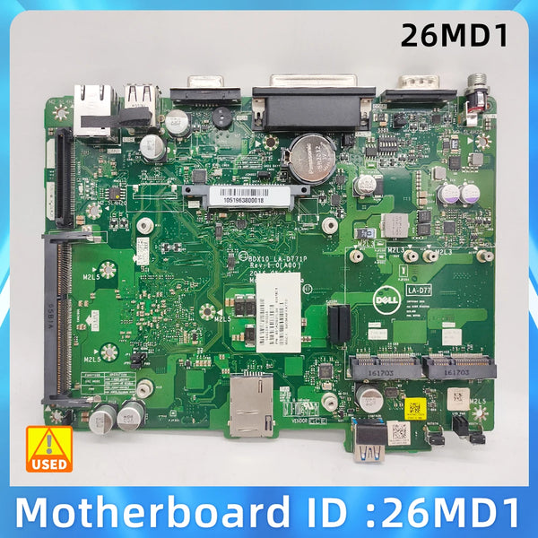 StoneTaskin Original 100% Working Test Motherboard FOR Dell Embedded Box PC 3000 motherboard 26MD1 BDX10 LA-D771P DFN8R 49J0P