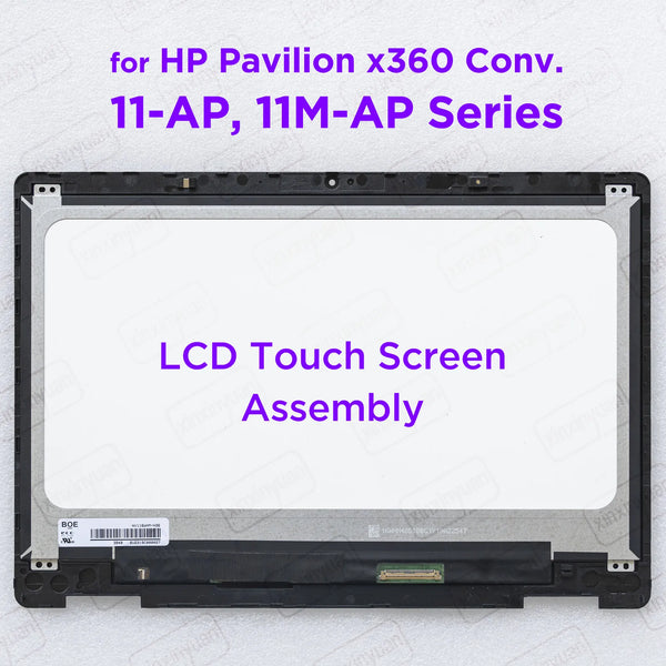 StoneTaskin 11.6 LCD Touch Screen Assembly for HP Pavilion X360 11-AP 11M-AP 11-AP0014NR 11M-AP0023DX 11-ap0503TU Display Panel L52049-001 Fully Tested Free Shipping