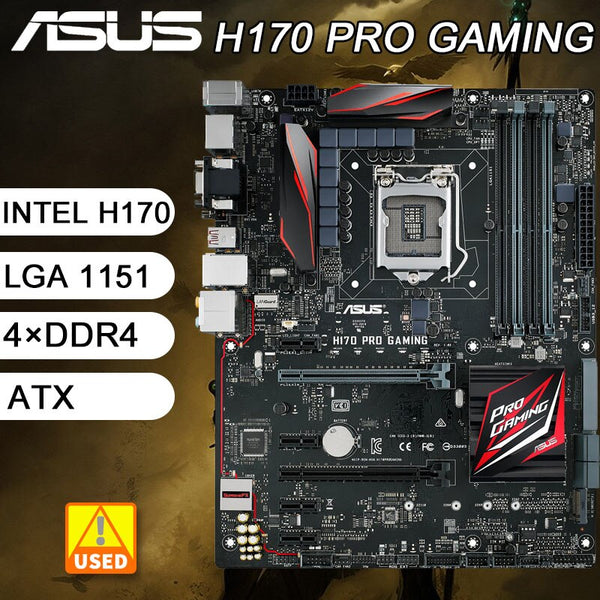 StoneTaskin 1151 Motherboard ASUS H170 PRO GAMING Intel H170 Motherboard 4×DDR4 64GB PCI-E 3.0 M.2 HDMI ATX For Sixth Gen Core i7/i5/i3 cpu