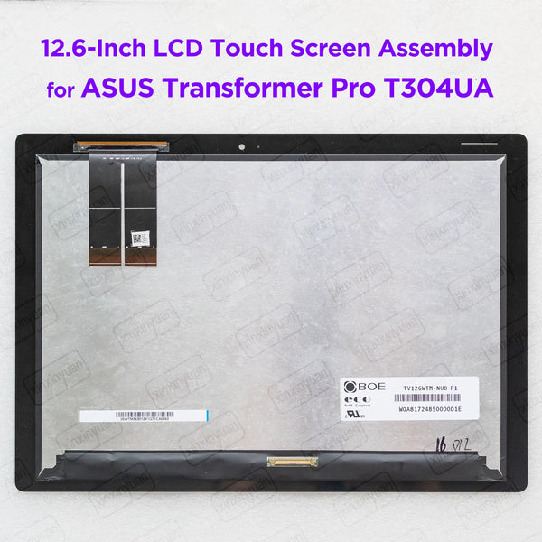 StoneTaskin Original 12.6" LCD Touch Screen Assembly for ASUS Transformer Pro T304U T304UA Display Module Replacement TV126WTM-NU0 2160x1440 40pins Free Fast Shipping