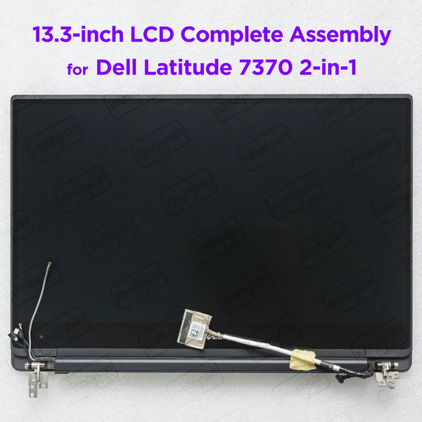 StoneTaskin 13.3 Inch LCD Touch Screen Complete Assembly for Dell Latitude 7370 2in1 2-in-1 Display Panel Replacement Full Upper Part Display Panel Fully Tested Free Fast Shipping