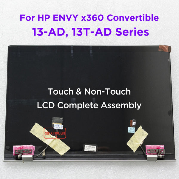 StoneTaskin 13.3" LCD Screen Complete Assembly For HP ENVY 13-AD 13T-AD 13-AD010NR 13-ad048TU 13-ad045TX 928482-001 928478-001 FHD 1920x1080 Replacement