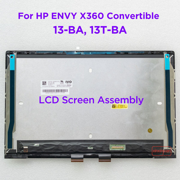 StoneTaskin 13.3 LCD Screen Touch Assembly for HP ENVY X360 13-BA 13T-BA 13-BA0001UR 13-ba0059TU 13-BA0045CL 13-ba1045TX L96783 L96796-001 Replacement