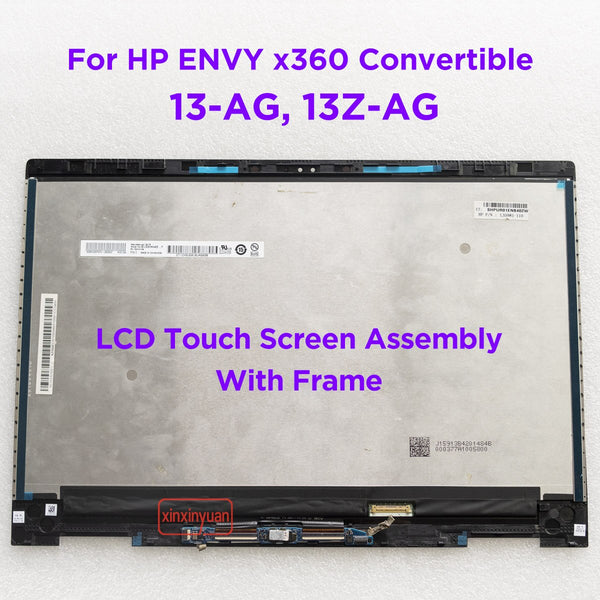 StoneTaskin 13.3 LCD Touch Screen Digitizer Assembly For HP ENVY X360 13-AG 13Z-AG000 13M-AG0002DX 13-ag0048AU 13-ag0005la L19577-001 Replacement