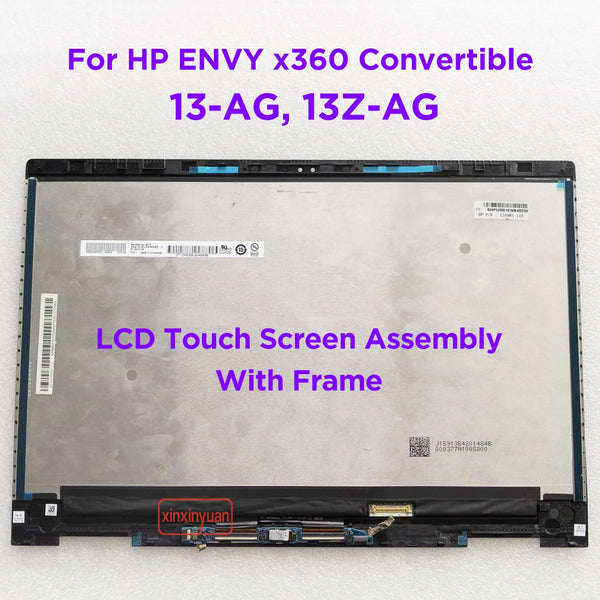 StoneTaskin 13.3 LCD Touch Screen Digitizer Assembly For HP ENVY X360 13-AG 13Z-AG000 13M-AG0002DX 13-ag0048AU 13-ag0005la L19577-001 Display Panel Fully Tested Free Fast Shipping