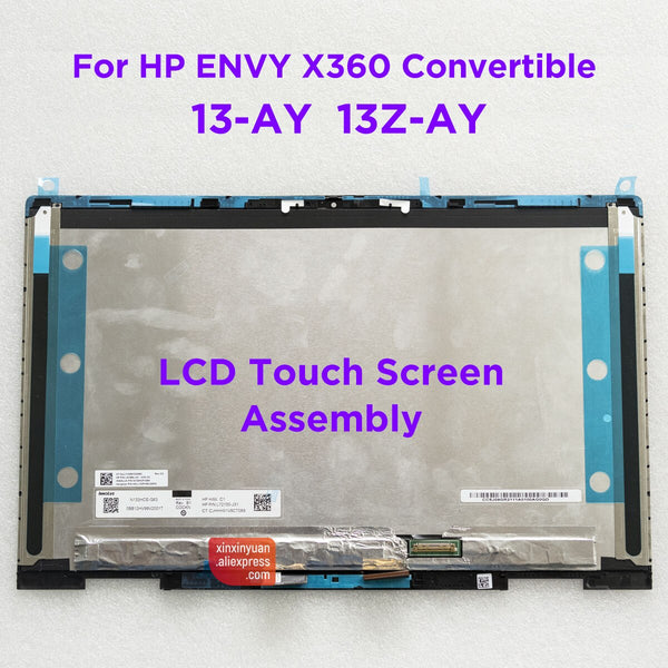 StoneTaskin 13.3 LCD Touch Screen Digitizer Assembly For HP ENVY X360 13-AY 13Z-AY 13-AY0010CA 13-AY0021NR 13-AY0102AU AY0102la L94493-001 Replacement