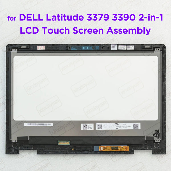 StoneTaskin Original 13.3" LCD Touch Screen Digitizer Assembly for DELL Latitude 3379 3390 2-in-1 LED Display Panel Replacement FHD1920x1080 07K6XG Free Fast Shipping