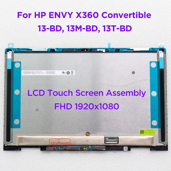 StoneTaskin 13.3 LCD Touch Screen Digitizer Assembly for HP ENVY 13-BD 13M-BD 13T-BD 13-bd0012TU 13-bd0512TU AMOLED M15282-001 M44568-001 Replacement