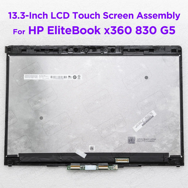 StoneTaskin Original 13.3" LCD Touch Screen Digitizer Assembly for HP EliteBook x360 830 G5 Display Panel Replacement 1920x1080 L56436-001 L65321-001 Free Fast Shipping