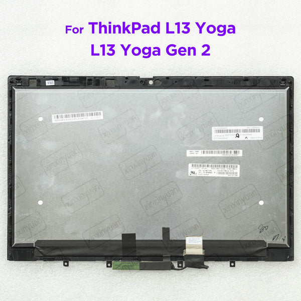 StoneTaskin Original 13.3 LCD Touch Screen Digitizer Assembly for Lenovo ThinkPad L13 Yoga Gen 2 Gen 1 Display 20R5 20R6 20AD 20VL 20VK 5M10W64463 Free Fast Shipping