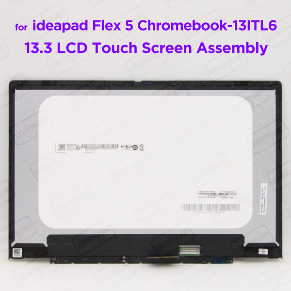 StoneTaskin 13.3 LCD Touch Screen Digitizer Assembly for Lenovo ideapad Flex 5 Chromebook-13ITL6 82M7 FHD1920x1080 Display Panel 5D10S39713 Display Panel Fully Tested Free Fast Shipping