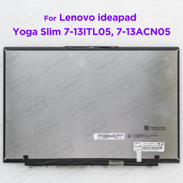 StoneTaskin Original 13.3 Laptop LCD Screen Assembly for Lenovo ideapad Yoga Slim 7-13ITL05 7-13ACN05 82CU 82CY WQXGA 2560X1600 Display Panel 40pins Fast Free Shipping