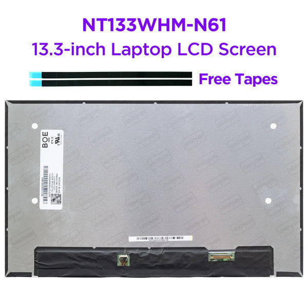 StoneTaskin Original  13.3 Laptop LCD Screen NT133WHM-N61 fit B133XTN03.1 M133NWR9 R0 for Dell Latitude 5300 5310 7300 7310 Non-Touch 1366x768 30pins Free Fast Shipping