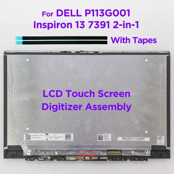 StoneTaskin 13.3 Laptop LCD Screen Touch Digitizer Assembly for DELL Inspiron 13 7391 2-in-1 P113G001 07X2HK Display Panel Replacement