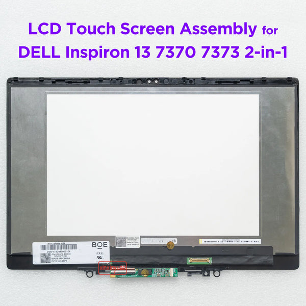 StoneTaskin Original 13.3 Laptop LCD Screen Touch Digitizer Assembly for Dell Inspiron 13 7370 7373 2in1 P83G001 0XHRG2 004GM9 IPS Display 1920x1080 Fast Free Shipping