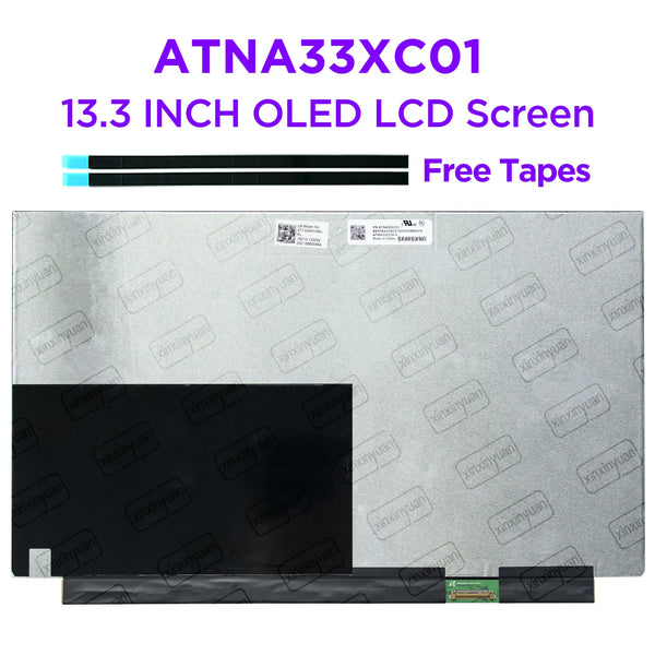 13.3 OLED Laptop LCD Screen ATNA33XC01 ATNA33XC01-0 for ASUS UX325 UM325 BX325 B3302 B5302 AM-OLED Version 1920x1080 30pins eDP