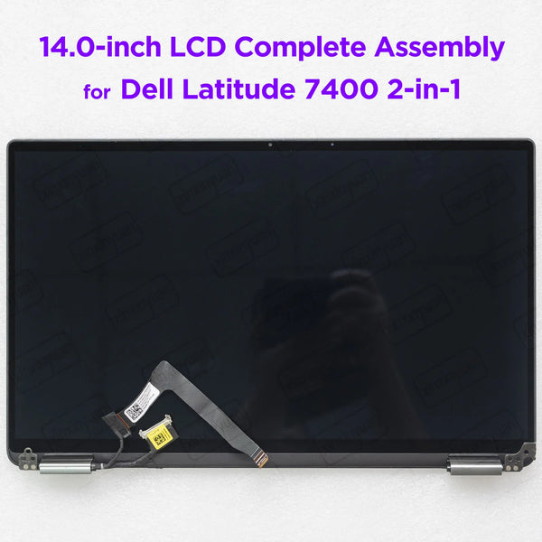 StoneTaskin 14.0 Inch LCD Touch Screen Complete Assembly for Dell Latitude 7400 2in1 2-in-1 0MNWK6 Display Panel Replacement Upper Part Display Panel Fully Tested Free Fast Shipping