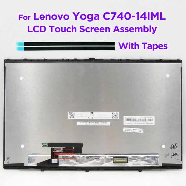 StoneTaskin 14.0 Inch LCD Touch Screen Digitizer Assembly for Lenovo Yoga C740-14IML 81TC FHD1920x1080 Display Panel Replacement 5D10S39587